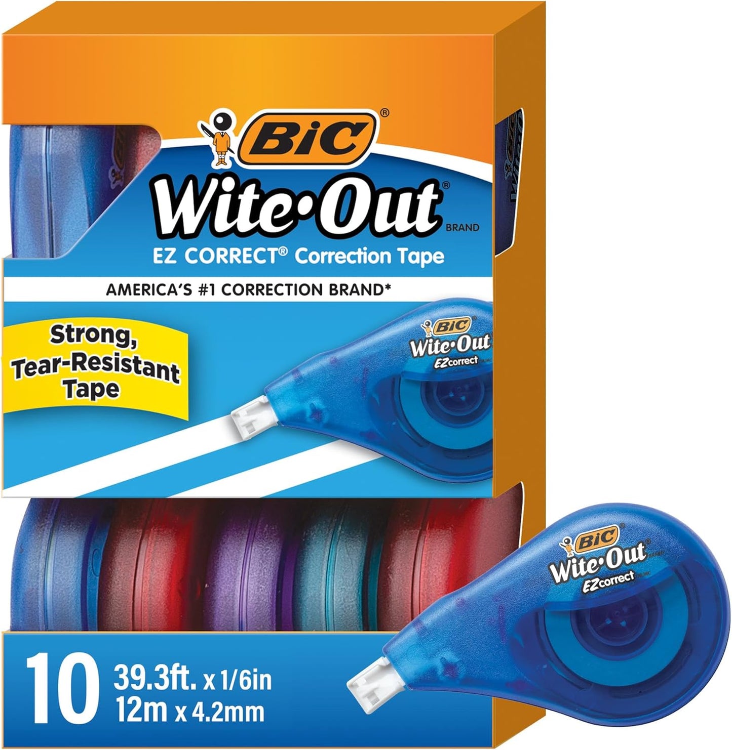 BIC Wite-Out EZ Correct Tear-Resistant Correction Tape