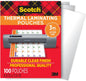 Scotch Thermal Laminating Pouches, for Use with Thermal Laminators, 8.9 x 11.4 Inches
