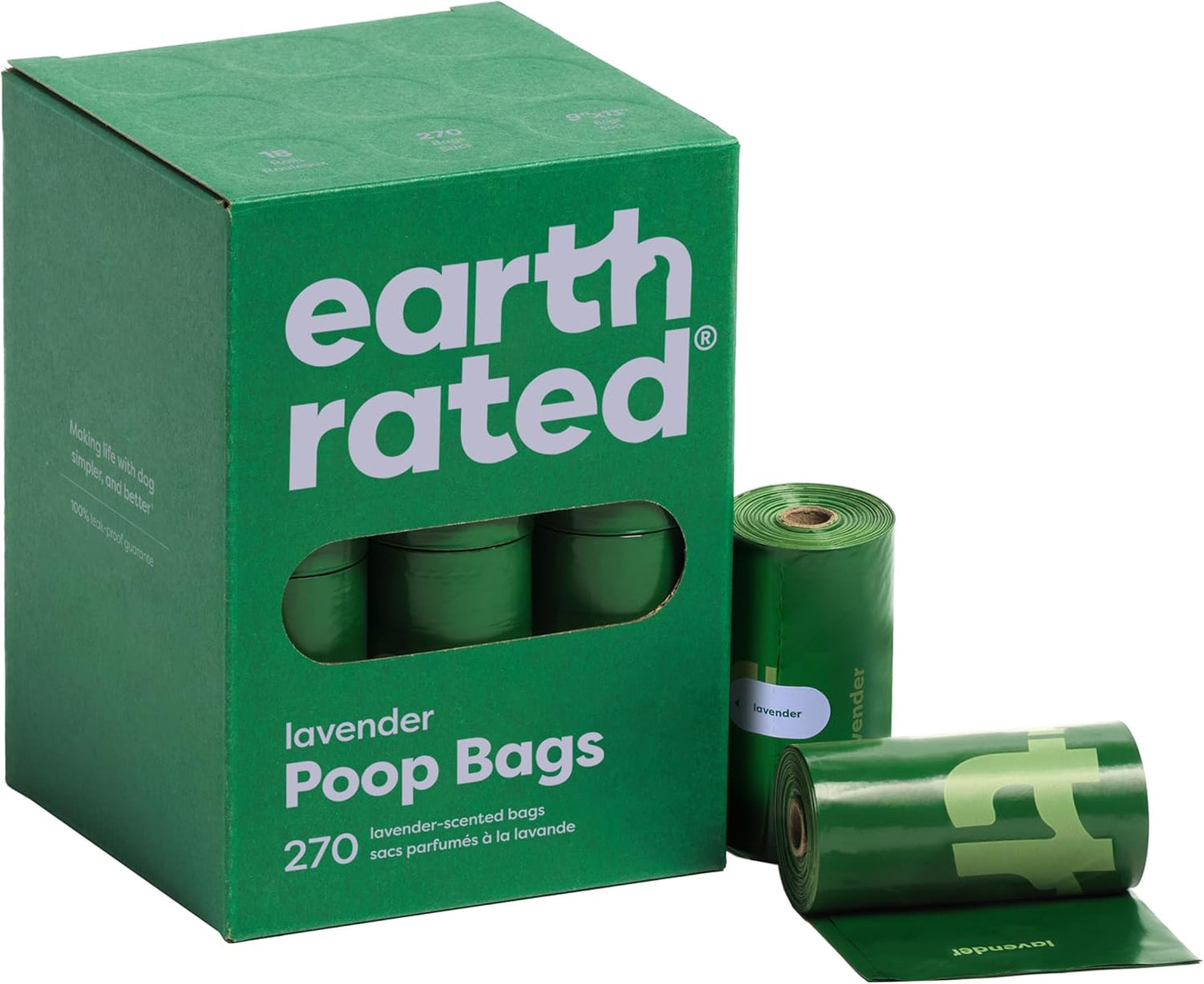 Earth Rated Poop Bags for Dogs, Guaranteed Leak Proof and Extra Thick Waste Bag