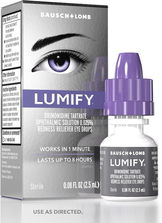 LUMIFY Eye Drops for Red Eyes, Redness Reliever