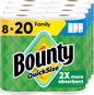 Bounty Quick Size Paper Towels 8 Family Rolls